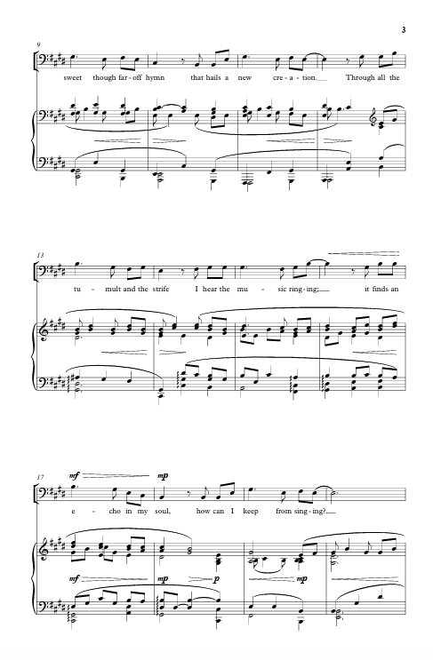 how can I keep from singing by mack wilberg sheet music