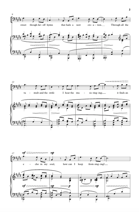 how can I keep from singing by mack wilberg sheet music