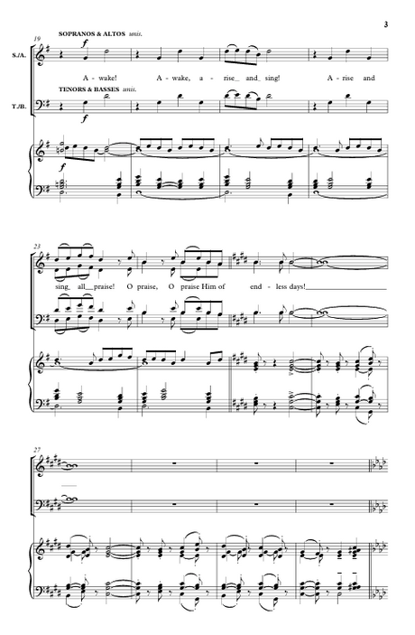 Hymn of praise by mack wilberg with choir sheet music sung by tabernacle choir