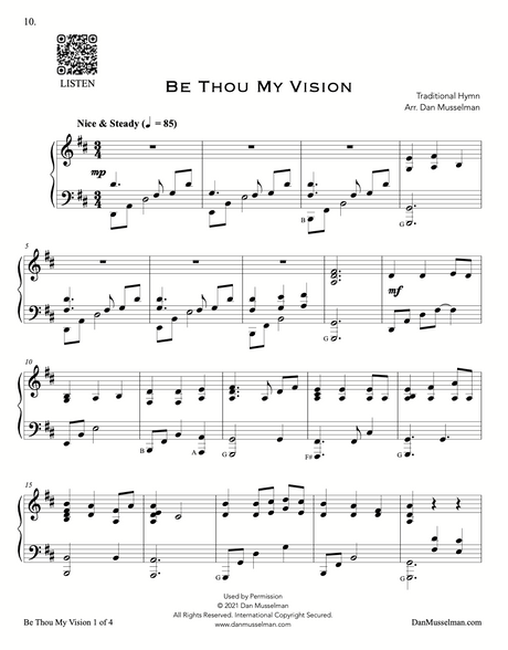 be thou my vision piano sheet music by dan musselman