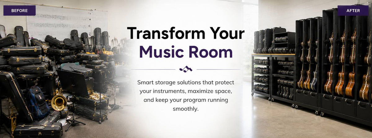 Keyboard Instrument Storage Instrument Storage Racks | Classroom & Music Room Storage – Teton Music