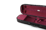 Violin case jakob winter with red interior on a white background