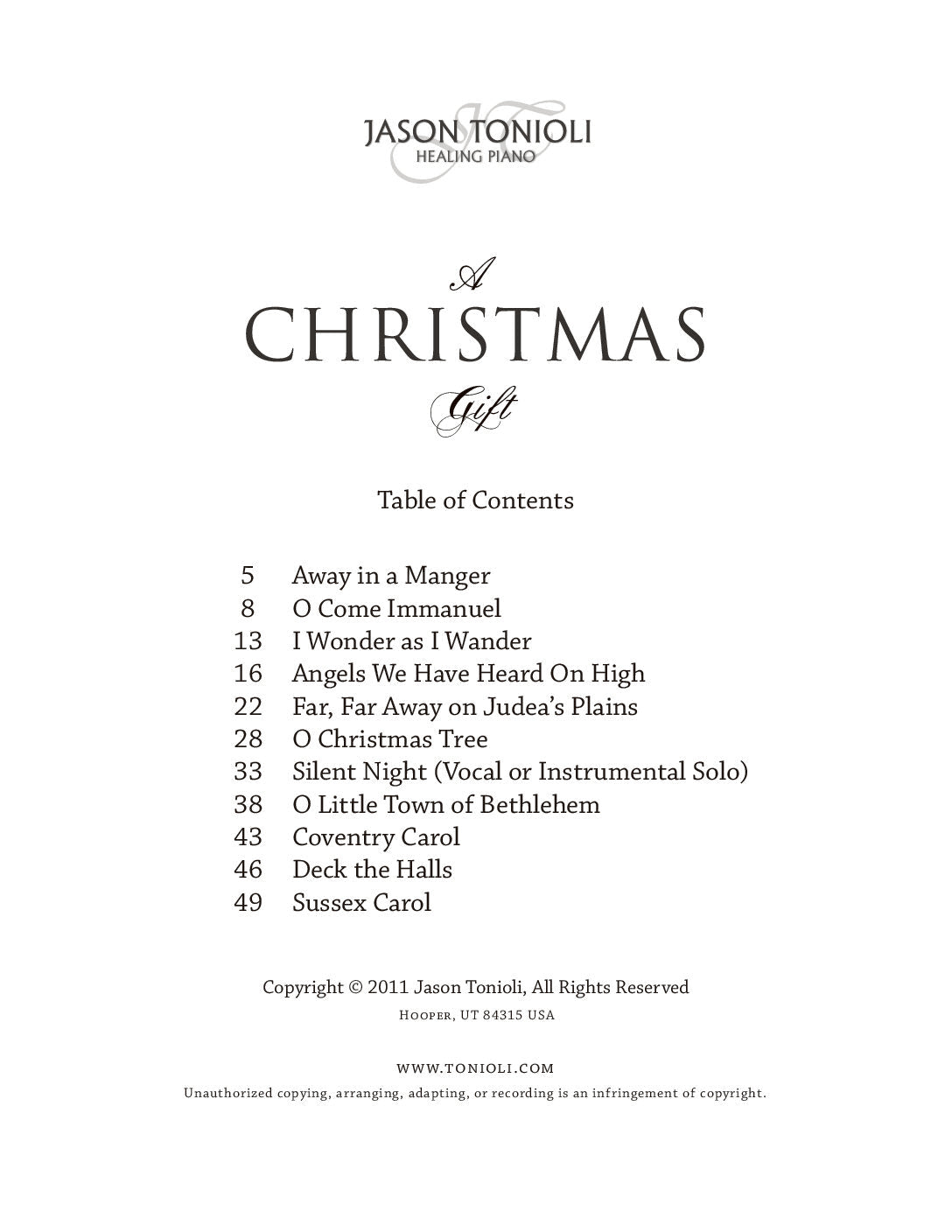 A Christmas Gift by Jason Tonioli – Intermediate Christmas Piano Solos