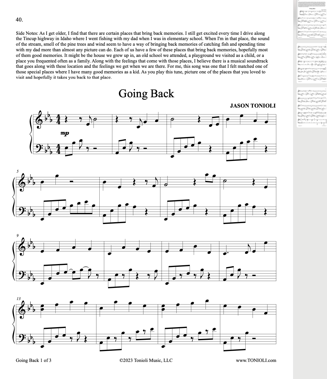 healing piano by jason tonioli piano sheet music