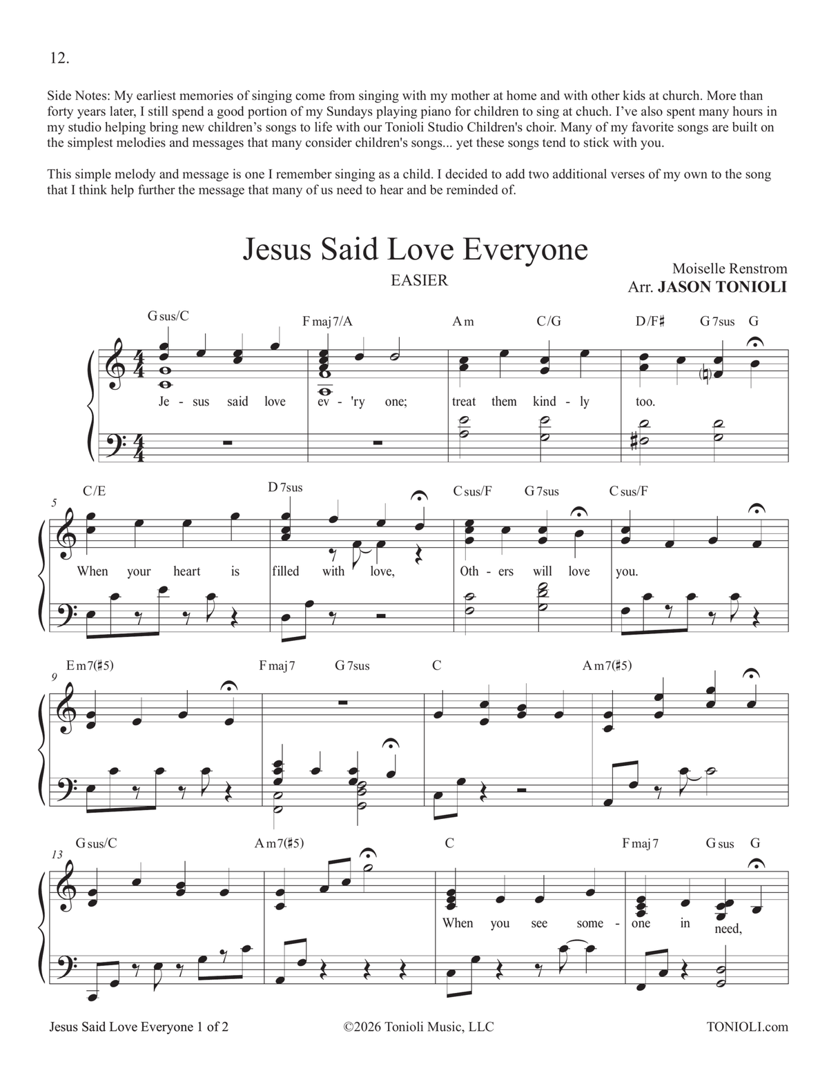 Easier Piano Hymns 3
