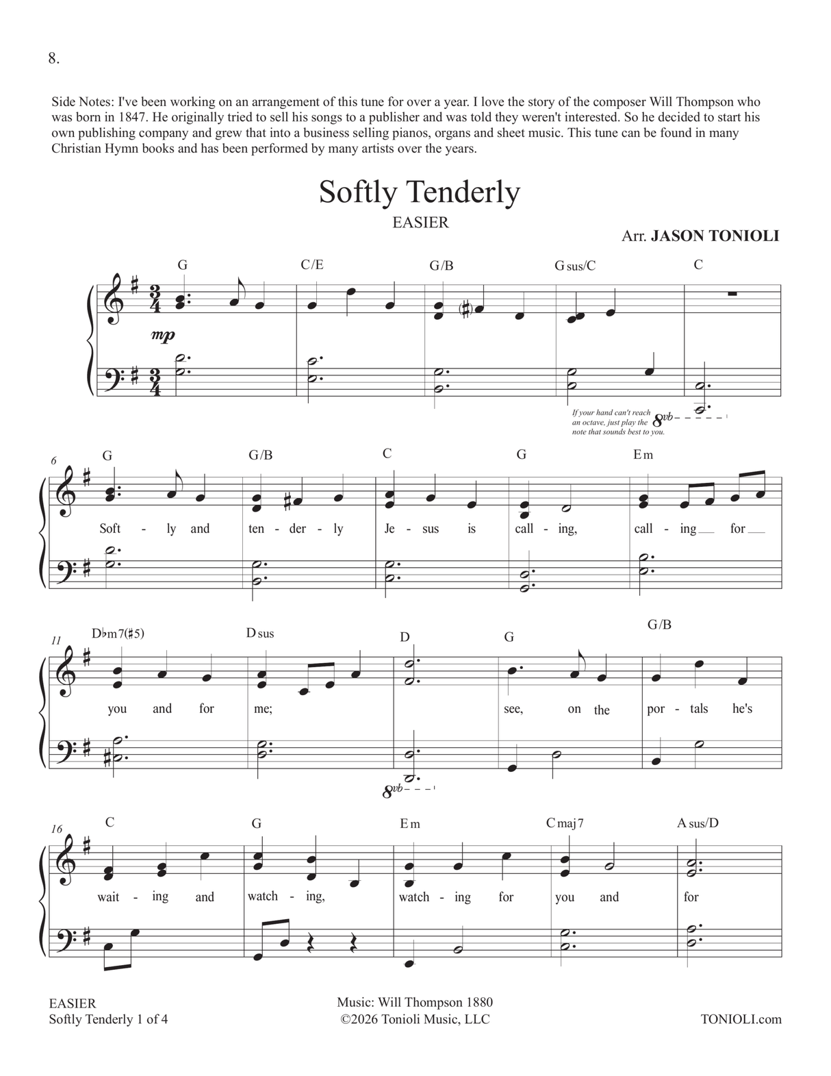 Easier Piano Hymns 3