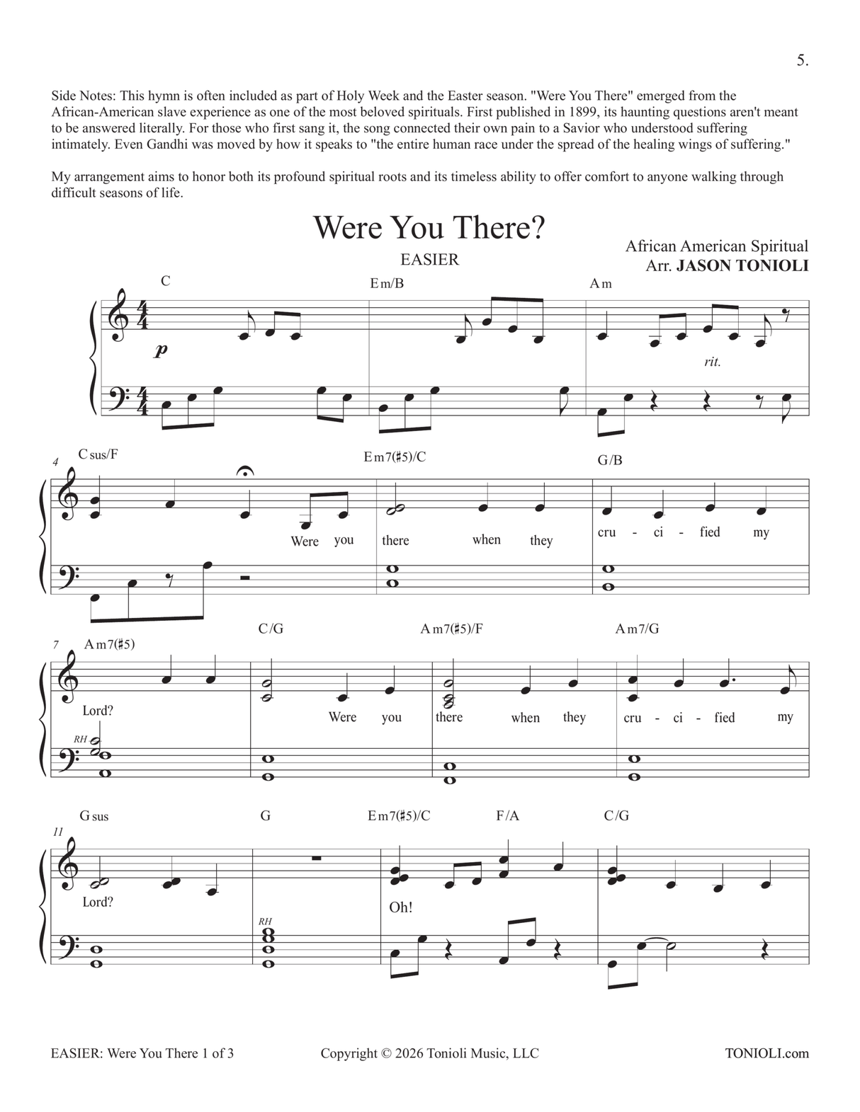 Easier Piano Hymns 3