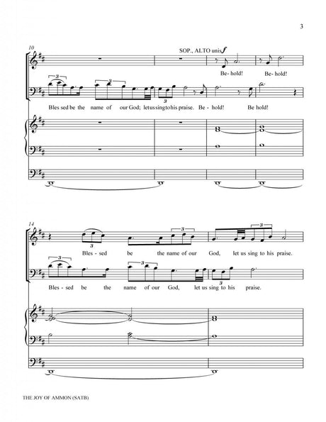 Joy of Ammon free LDS sheet music for ward choir