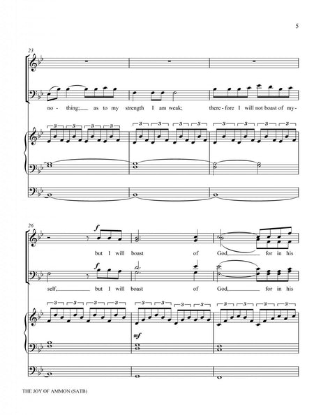 Joy of Ammon free LDS sheet music for ward choir