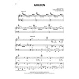 Sheet music for the song 'Golden' by Ed Sheeran on a white background