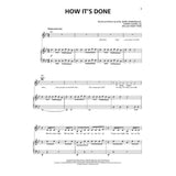 Sheet music for 'How It's Done' with piano notes and lyrics on a white background