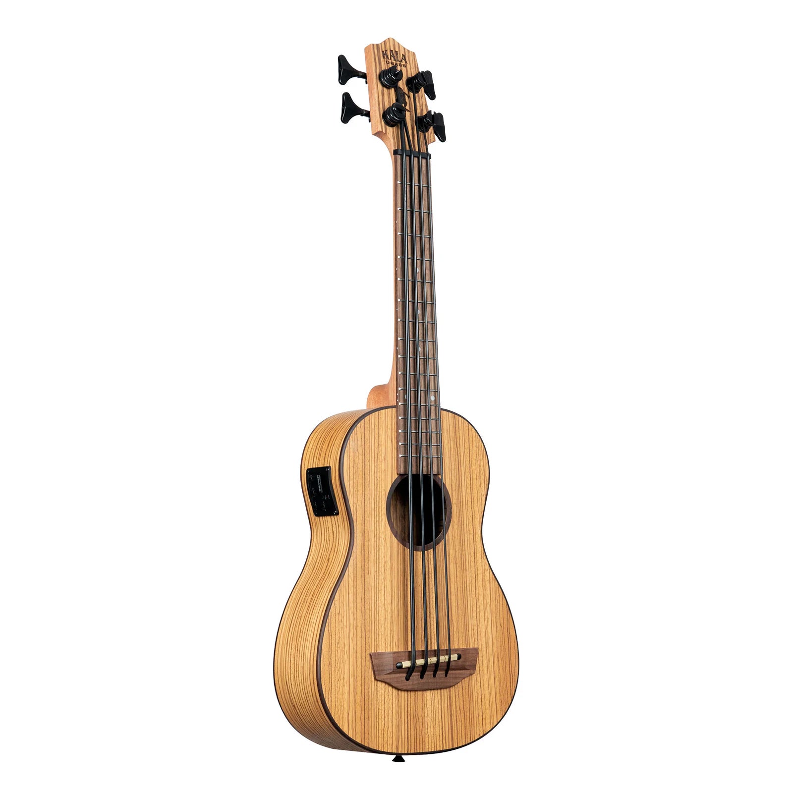 Zebrawood Acoustic Electric U-BASS | Kala Brand Ukulele – Teton Music