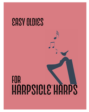 Lap harp sheet music for beginners of easy oldies