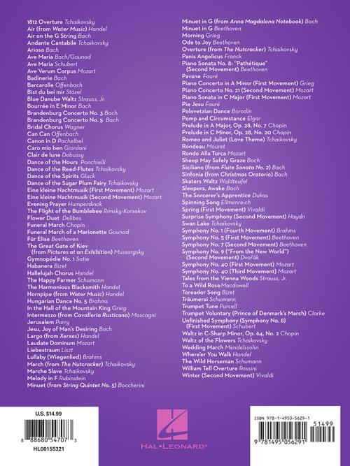 List of top classical song solos for horn sheet music
