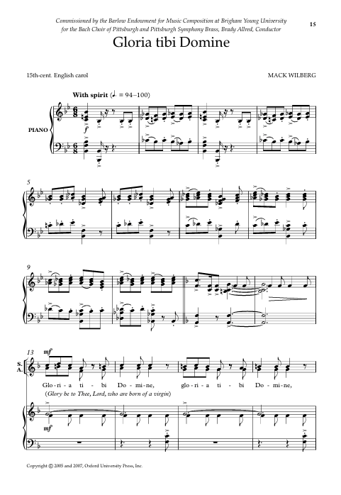 Mack wilberg christmas carols sheet music for church and schools