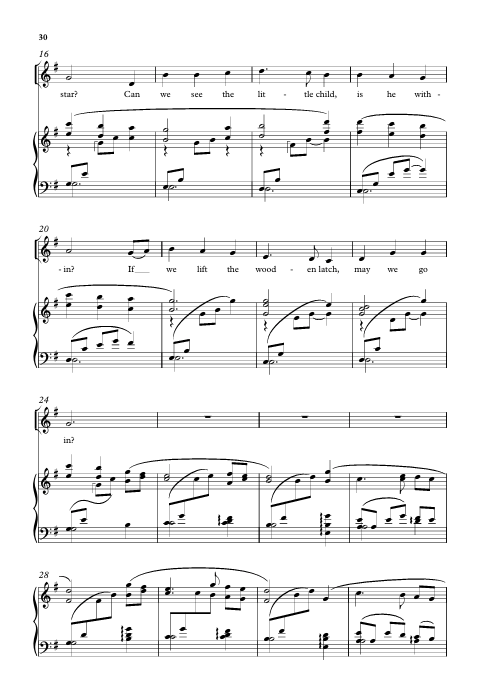 Mack wilberg christmas carols sheet music for church and schools