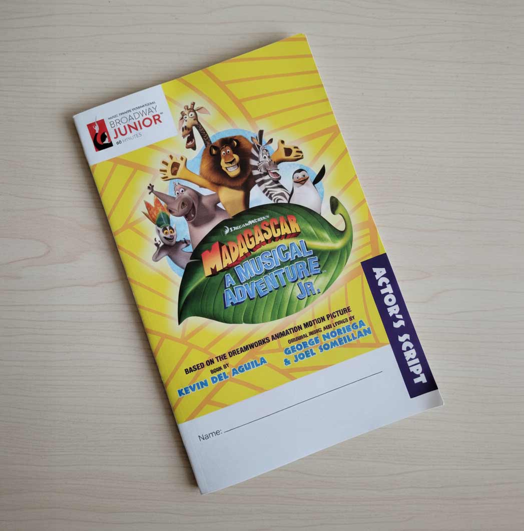 Madagascar Jr Script (10 pack)
