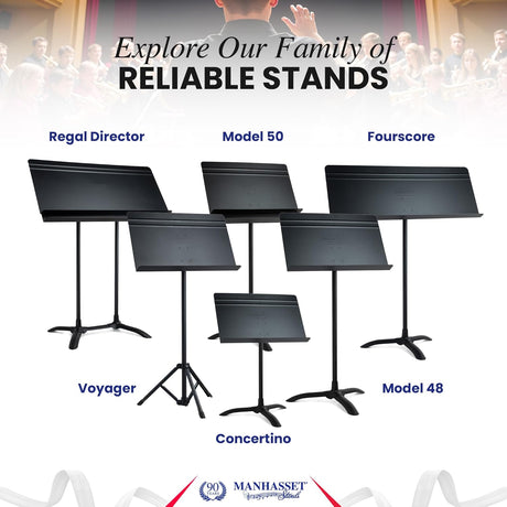 Variety of Manhasset music stands and different models