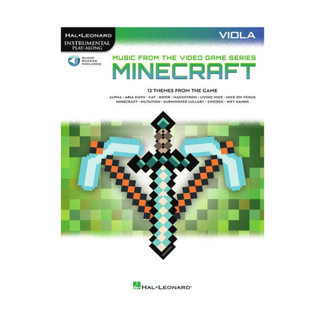 Minecraft video game sheet music for viola
