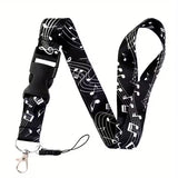 music themed lanyard for teachers and students novelty gift