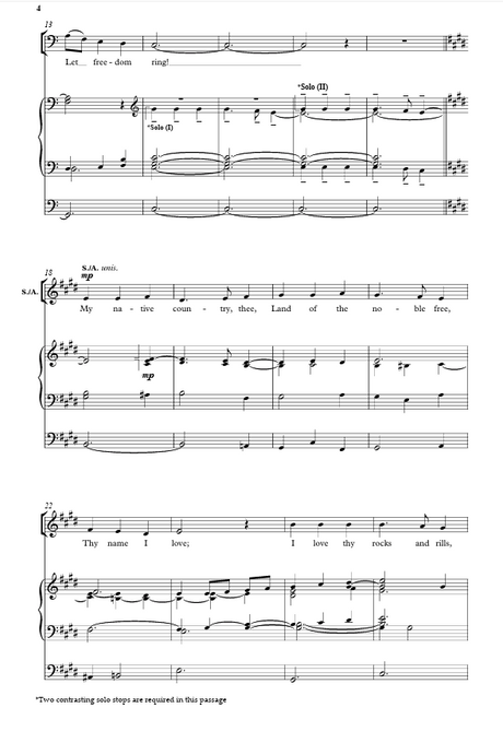 My country tis of thee by mack wilberg