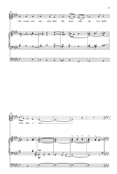 My country tis of thee arranged by mack wilberg