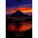 Cover of the sheet music book 'My Song In The Night' featuring a picturesque sunset with mountains.