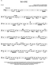 No one solo cello sheet music