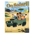 Book cover of 'On Safari' with a safari scene and vehicle.