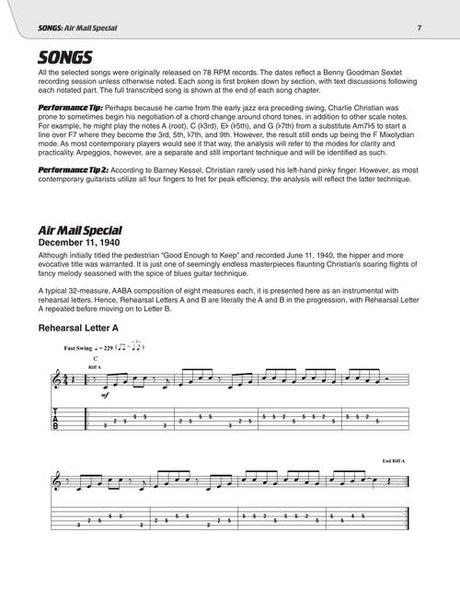 play like charlie christian guitar sheet music book