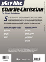 play like charlie christian guitar sheet music book