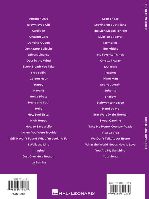Popular Melodies - Super Easy Songbook