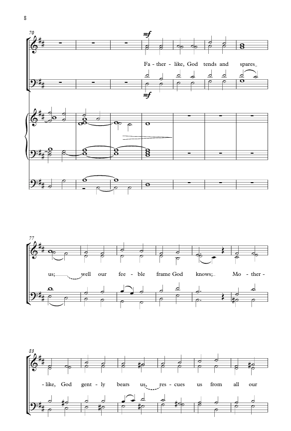 praise my soul the king of heaven arranged by mack wilberg
