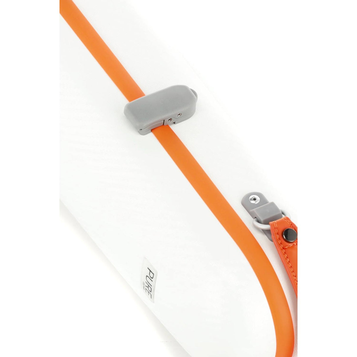 PURE by GEWA Polycarbonate Violin Case | White/Orange, Gold & Silver