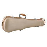 PURE by GEWA Polycarbonate Violin Case | White/Orange, Gold & Silver