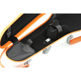 PURE by GEWA Polycarbonate Violin Case | White/Orange, Gold & Silver