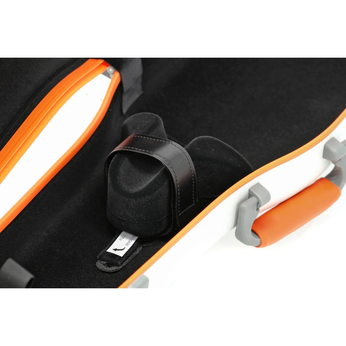 PURE by GEWA Polycarbonate Violin Case | White/Orange, Gold & Silver
