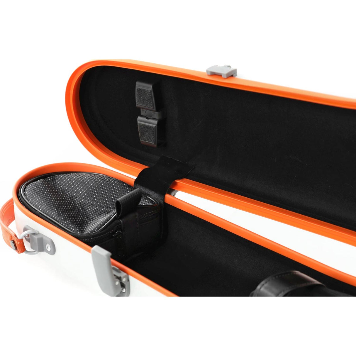 PURE by GEWA Polycarbonate Violin Case | White/Orange, Gold & Silver