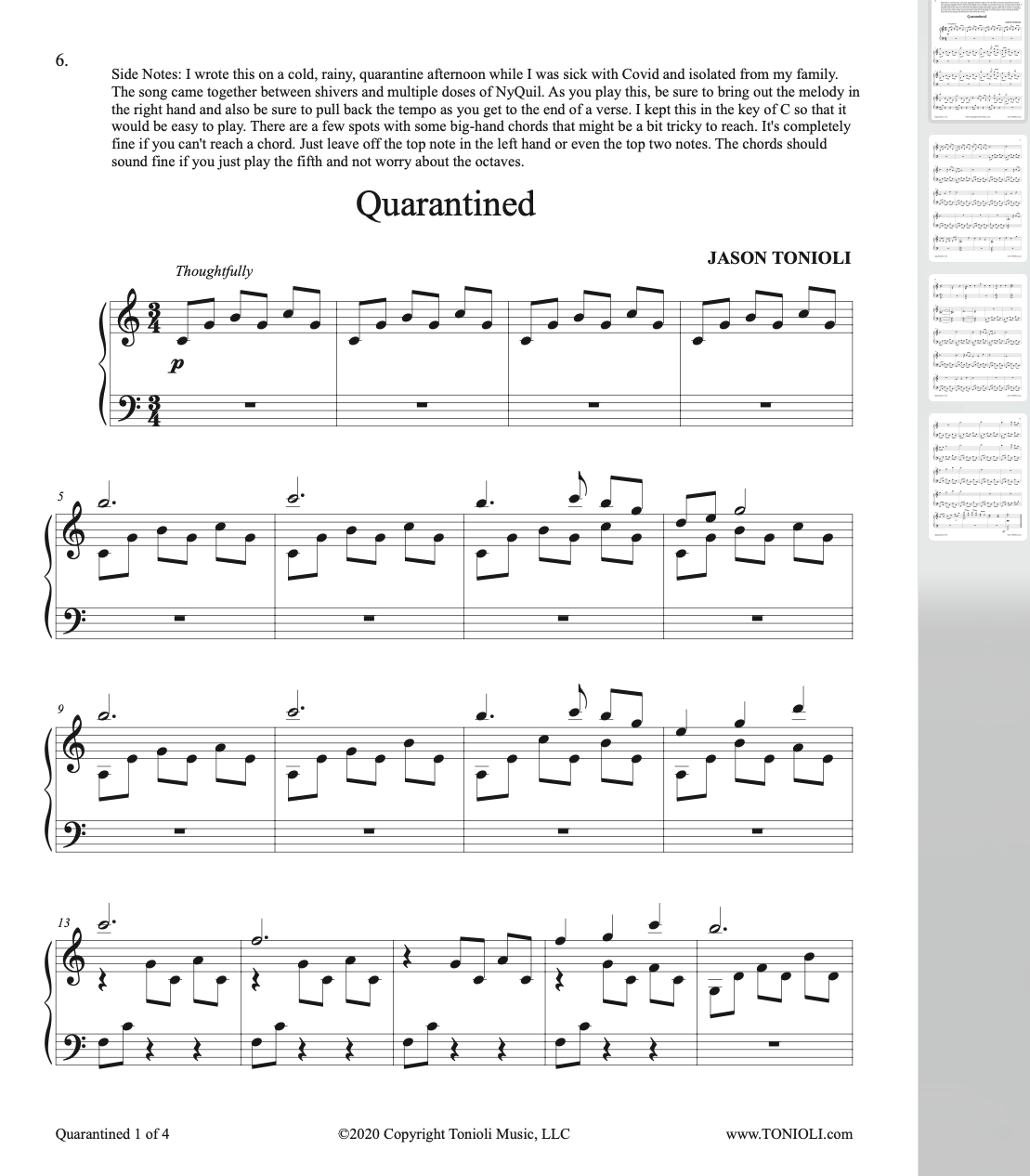 Songs for peace by jason tonioli piano sheet music