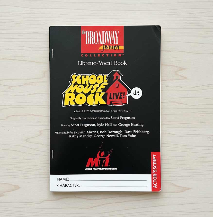 Schoolhouse Rock Live Jr Script (10 pack)