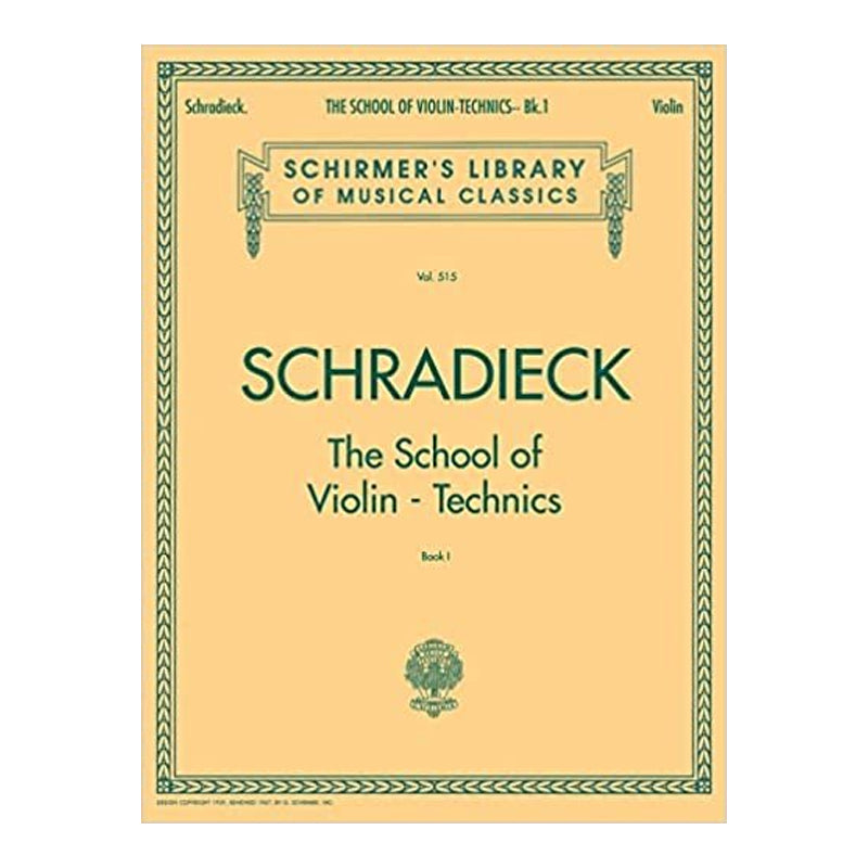School Of Violin Technics Op. 1 – Book 1 Schirmer Library Of Classics Volume 1750
