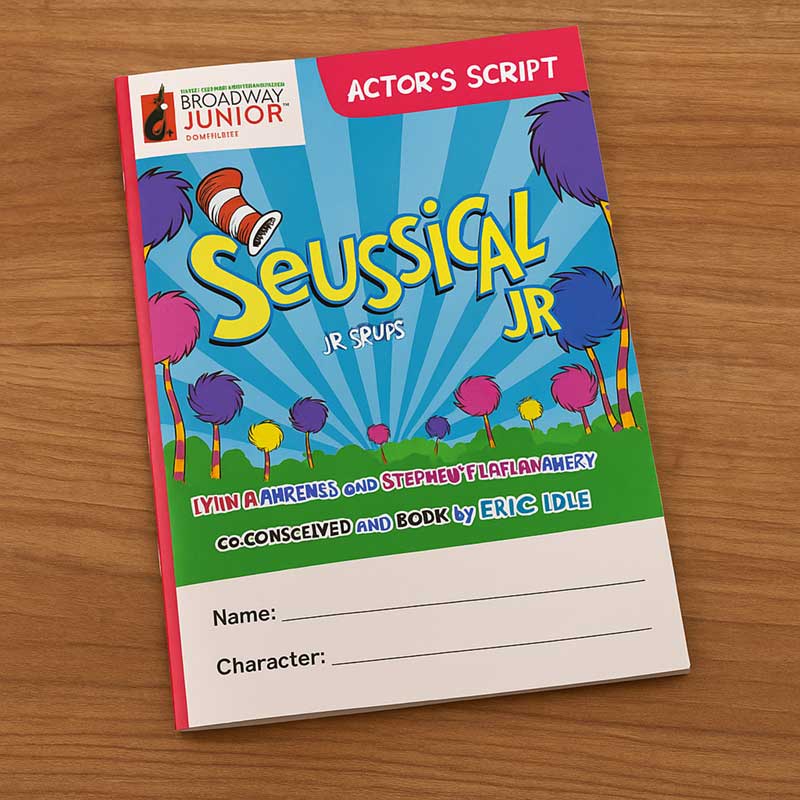Musical Script Cover Seussical Kids Actor Script (10 pack) | Musical Shows for Schools ...