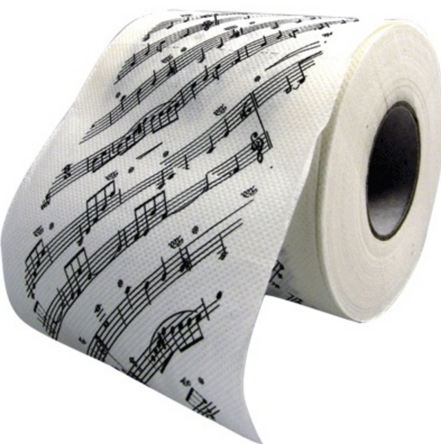 sheet music toilet paper novelty teacher student