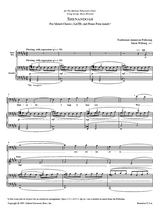 Sheet music for 'Shenandoah' with musical notation and text.