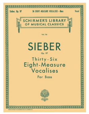 Learn to sing bass with vocalises exercises from schirmer sheet music