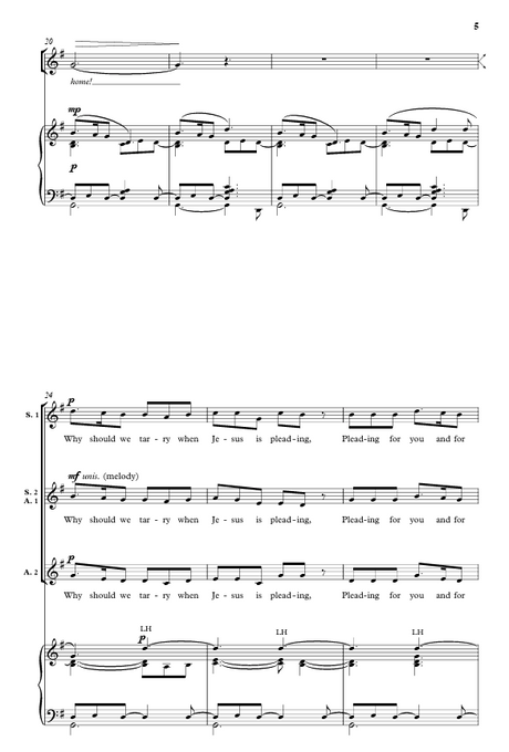 Softly and tenderly mack wilberg sheet music