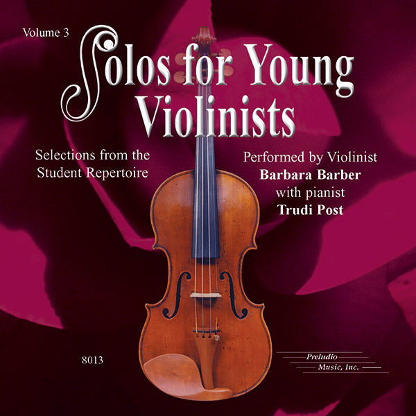 Solos pour jeunes violonistes, partie de violon et accessoires de piano, volume 3
