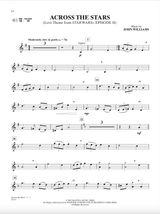 star wars trumpet sheet music across the stars play along
