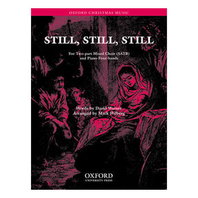 Music sheet cover for 'Still, Still, Still' by Oxford University Press with black and red illustration.