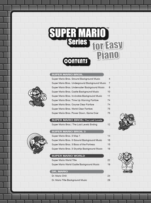 Super Mario Series for Easy Piano